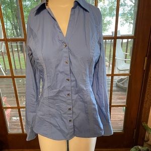 Blue button up shirt